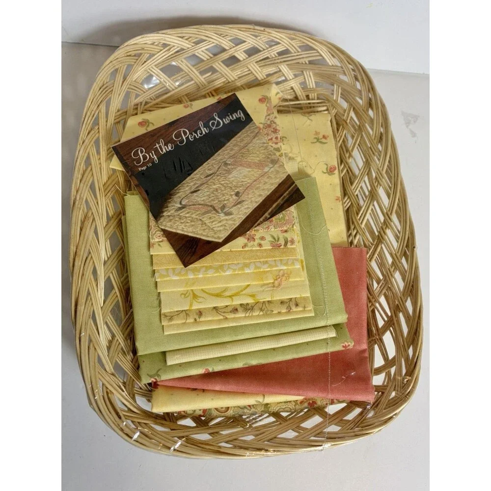By The Porch Swing 17”x35” Table Runner Quilting Kit New In Package Basket